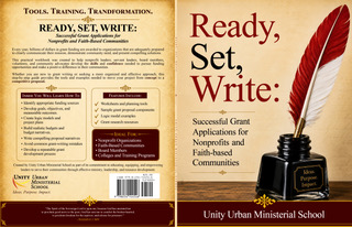 Promotional flyer listing the workbook's features, topics, and audience